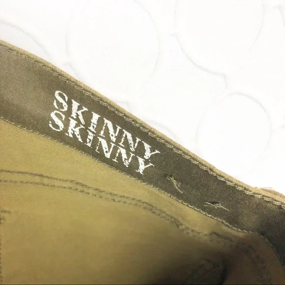 Madewell Wax Coated Dark Green Camo Skinny Jeans Mid Rise 24 - Picture 4 of 7